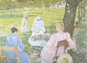 Theo Van Rysselberghe Family in an Orchard (nn02) oil painting artist